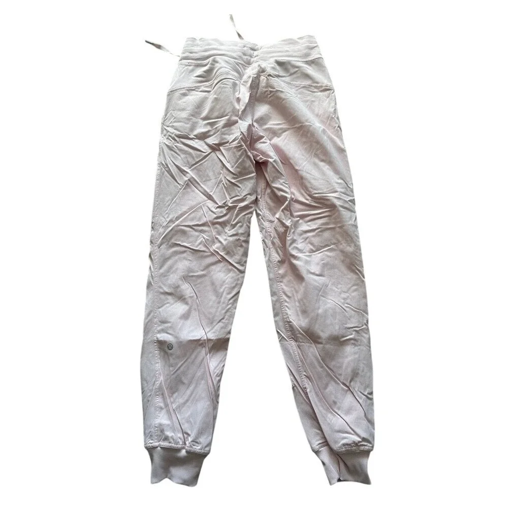 Lululemon Dance Studio Strawberry Milkshake Mid-Rise Lined Joggers size‎ 4